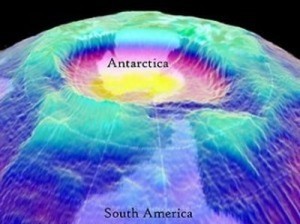 agujero de la Antártida