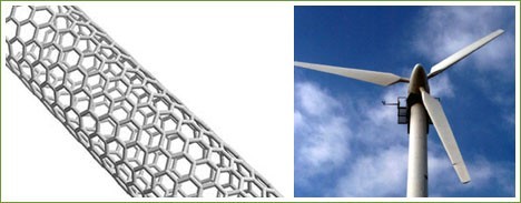 Nuevos nanotubos de carbono mejorarán las turbinas eólicas