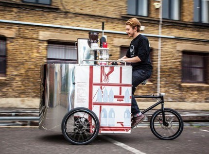 Velopresso, un interesante carrito de café que funciona a pedal