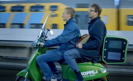 Hopper, las geniales motocicletas scooter eléctricas que funcionan como taxis en Amsterdam