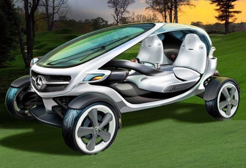 Carro de golf ecológico y de alta tecnología