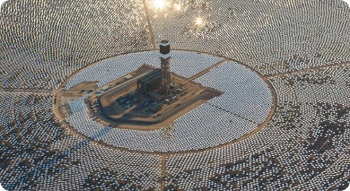 Comienza a operar la mayor planta de energía solar térmica en California