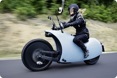 Esta moto eléctrica puede recorrer 200km con una sola carga